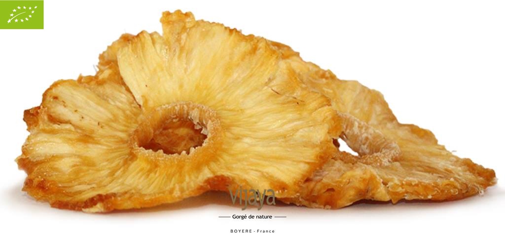 Ananas Séché - Tranches - TOGO - 16 x 1kg - Bio*