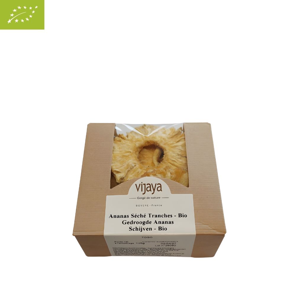 Ananas Séché - Tranches - TOGO - 125 g - Bio*
